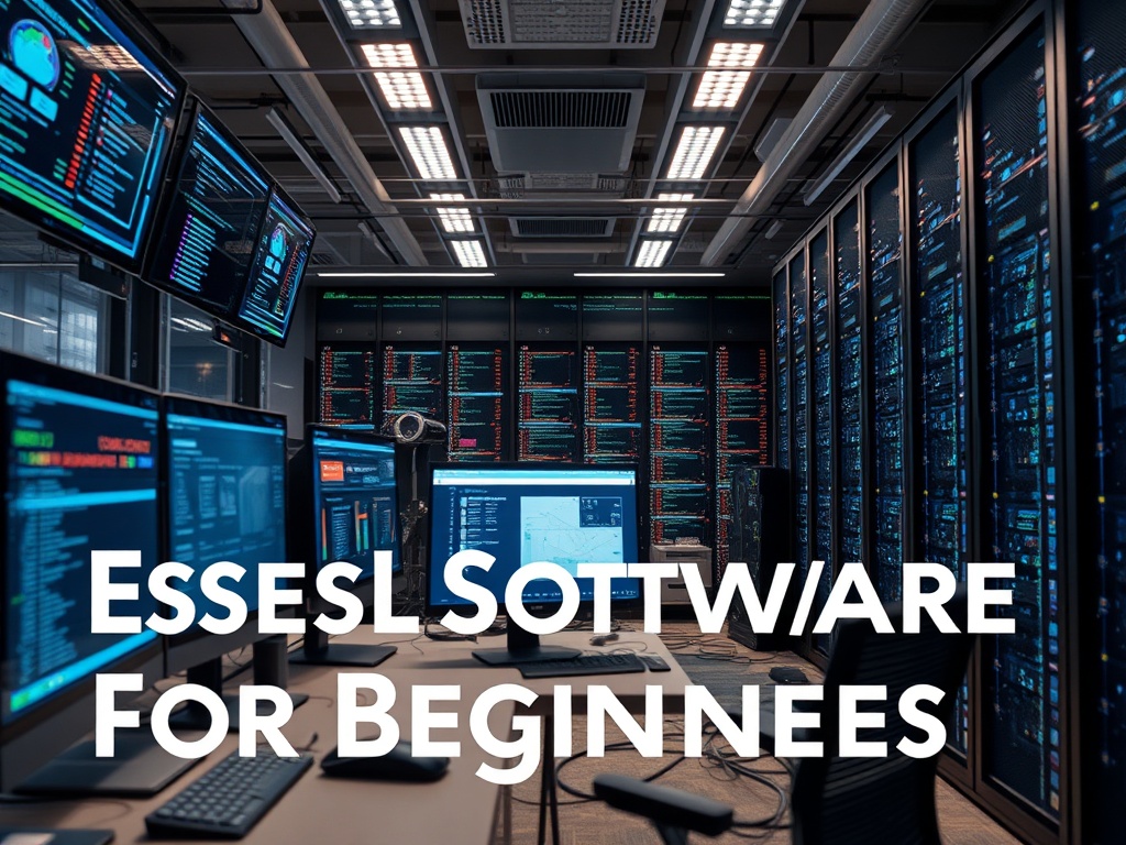 Illustration of essential self-hosting software tools for beginners in web hosting and server management