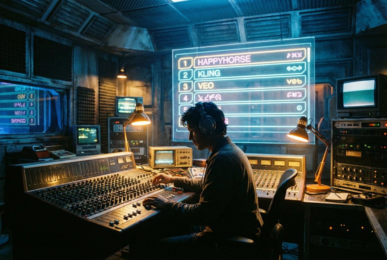 alt text for a dynamic scene showing the AI video generation landscape