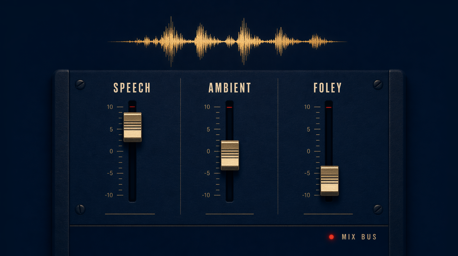 Audio track preview inside a Veo output