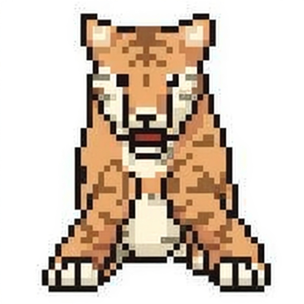 pixelated cat — free 3D model