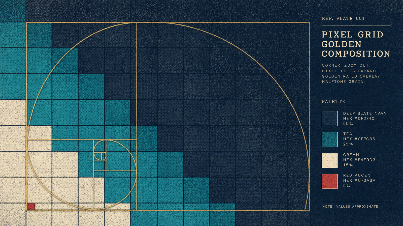 Pixel density planning grid for 2048px renders