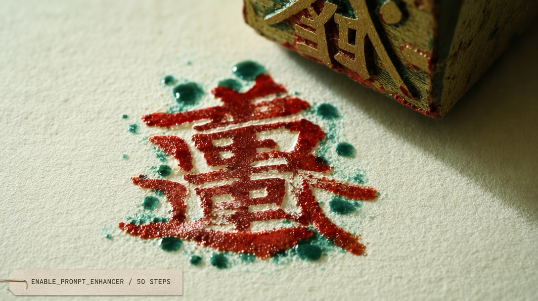 Sample poster rendered from prompt