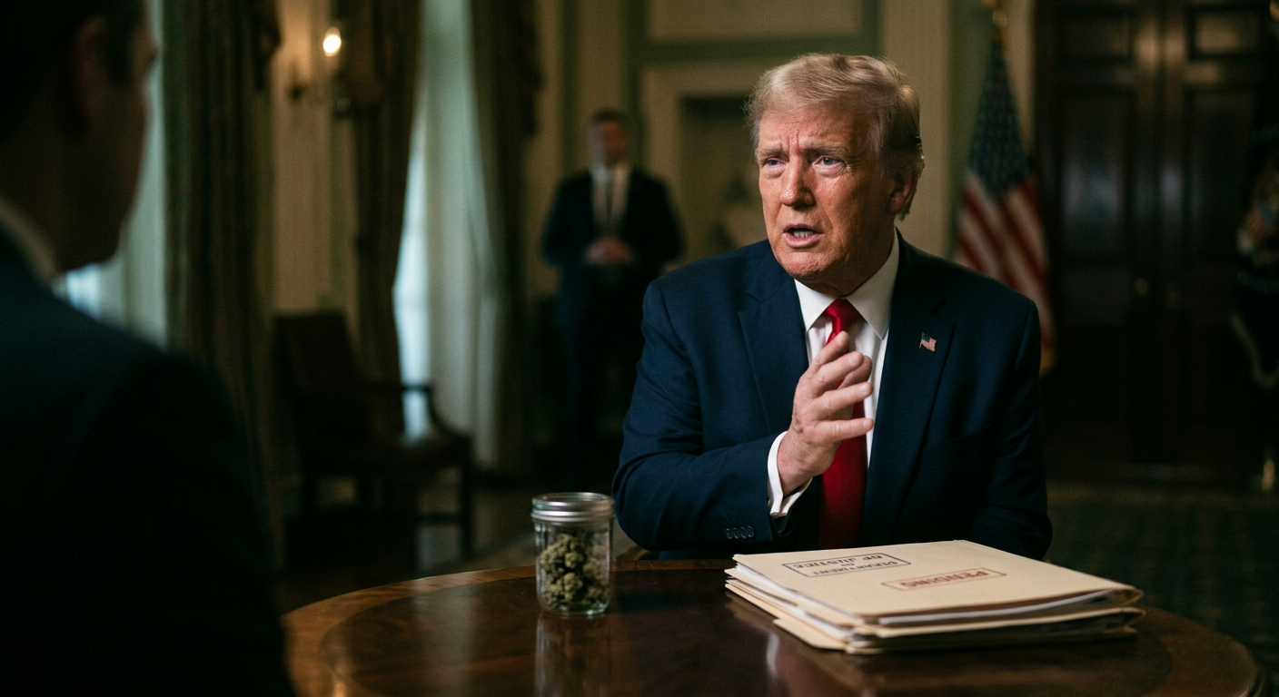 Trump Complains DOJ Is ‘Slow-Walking’ Marijuana Rescheduling, Four Months After He Issued An Order To Get It Done