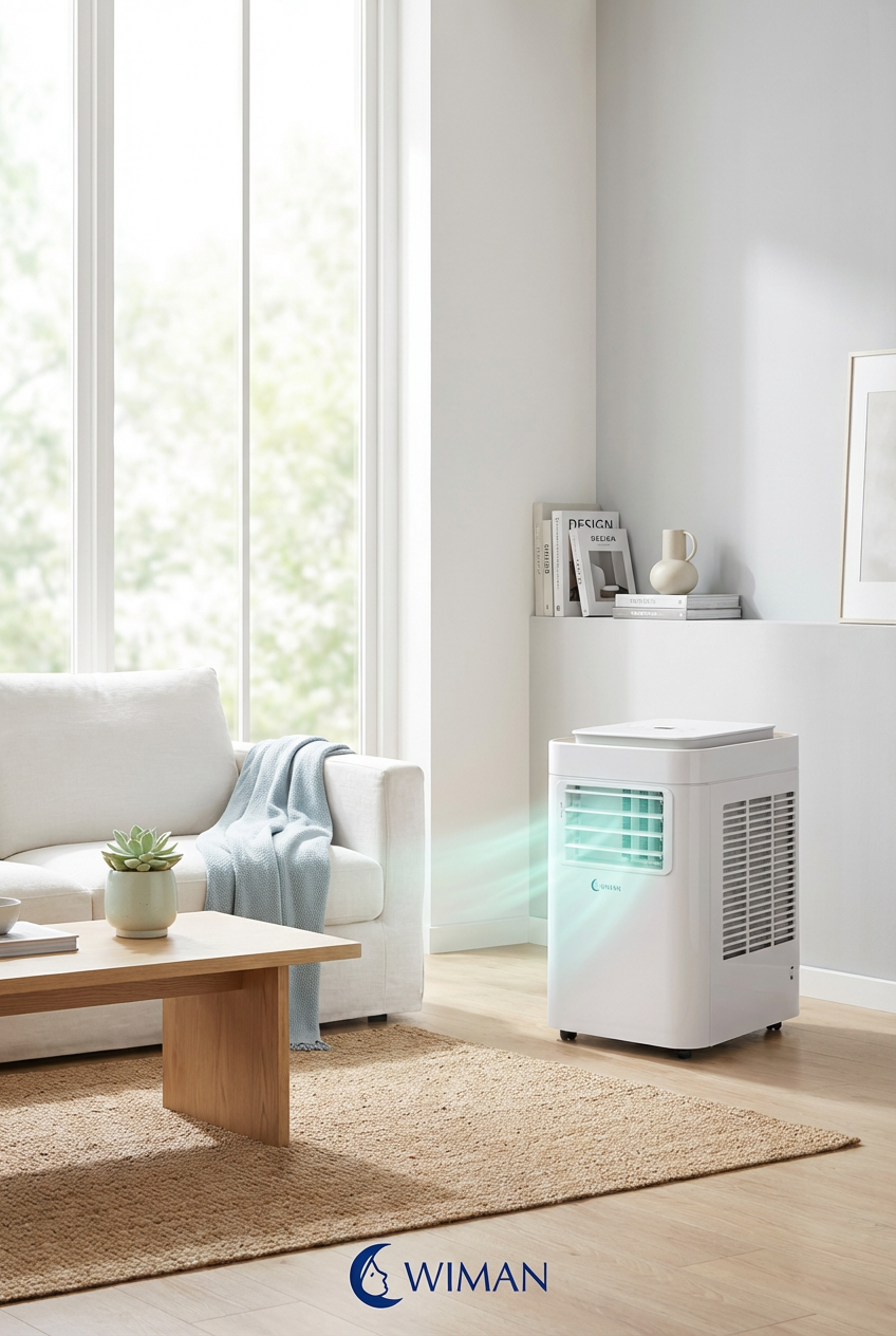 แอร์เคลื่อนที่ WIMAN Air 9000 BTU พร้อมคอยล์ทองแดง