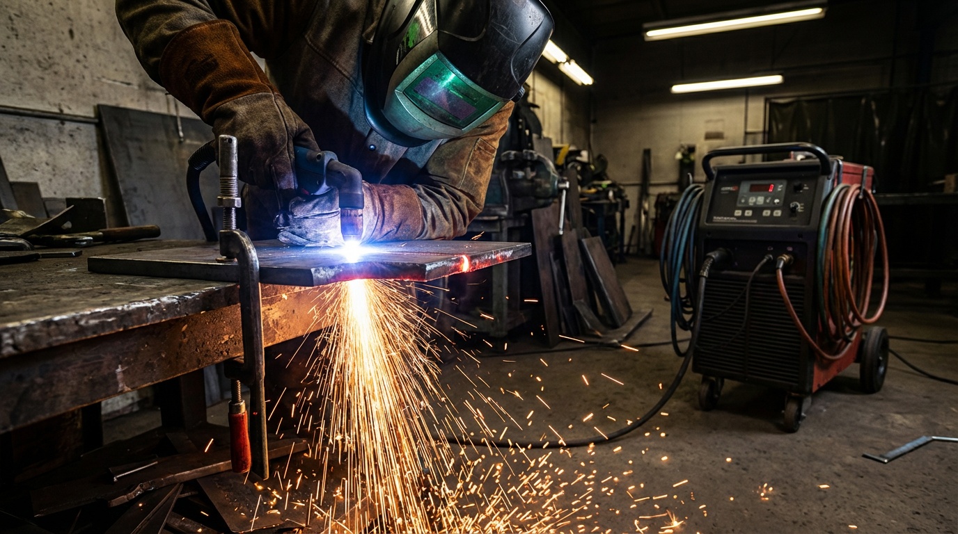 Plasma cutter cutting thickness capacity by amperage rating