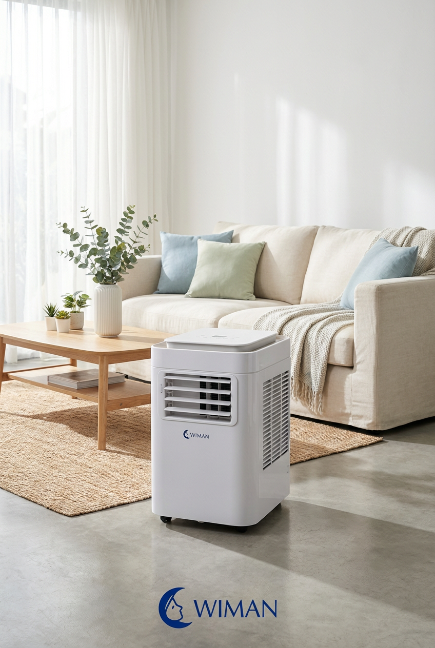 แอร์เคลื่อนที่ WIMAN Air 9000 BTU พร้อมคอยล์ทองแดงแท้