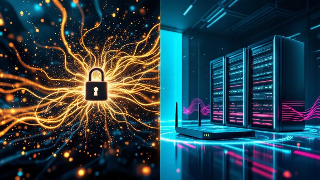 Self-hosting server setup with computer hardware and network equipment for personal website hosting