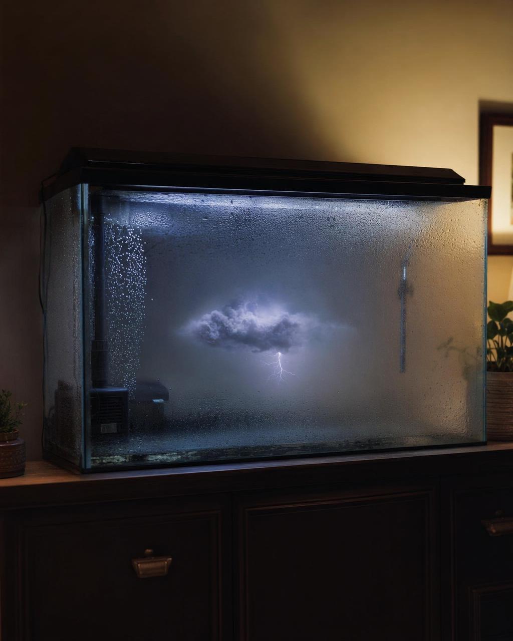 Tiny Cloud In Aquarium