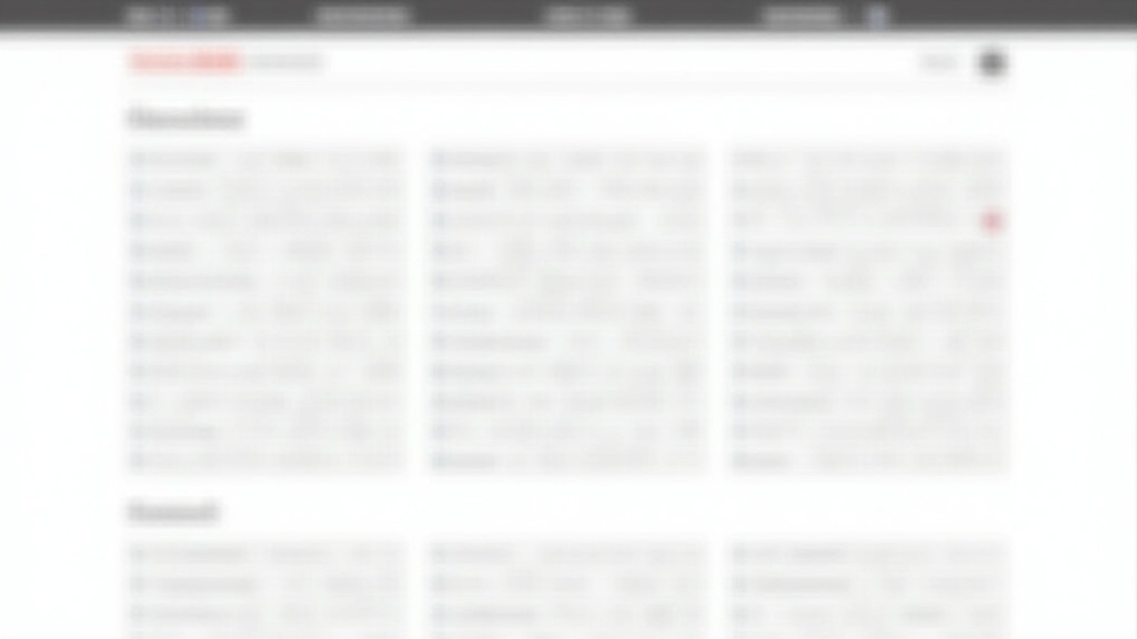 Modern e-commerce website interface showing clean design with SEO elements like structured navigation, search bar, and content sections