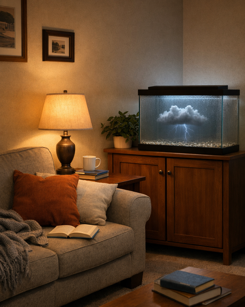 Living Room To Home Aquarium Cloud