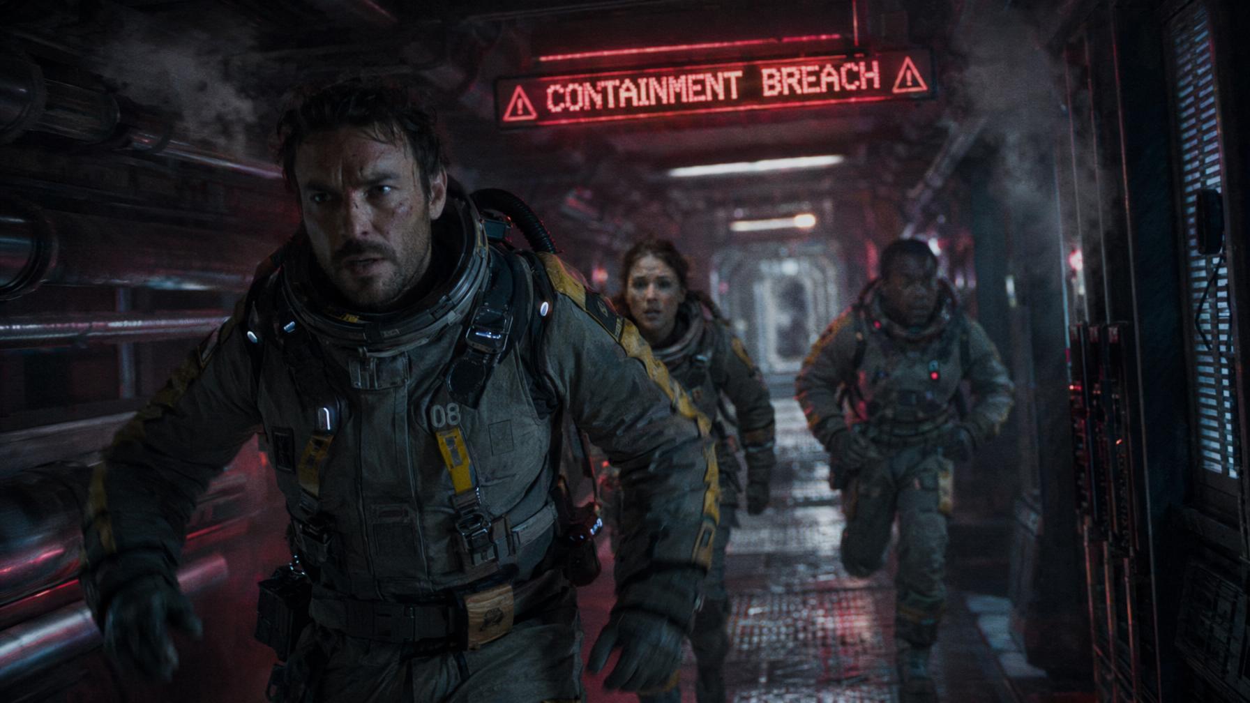 Sci fi corridor crew