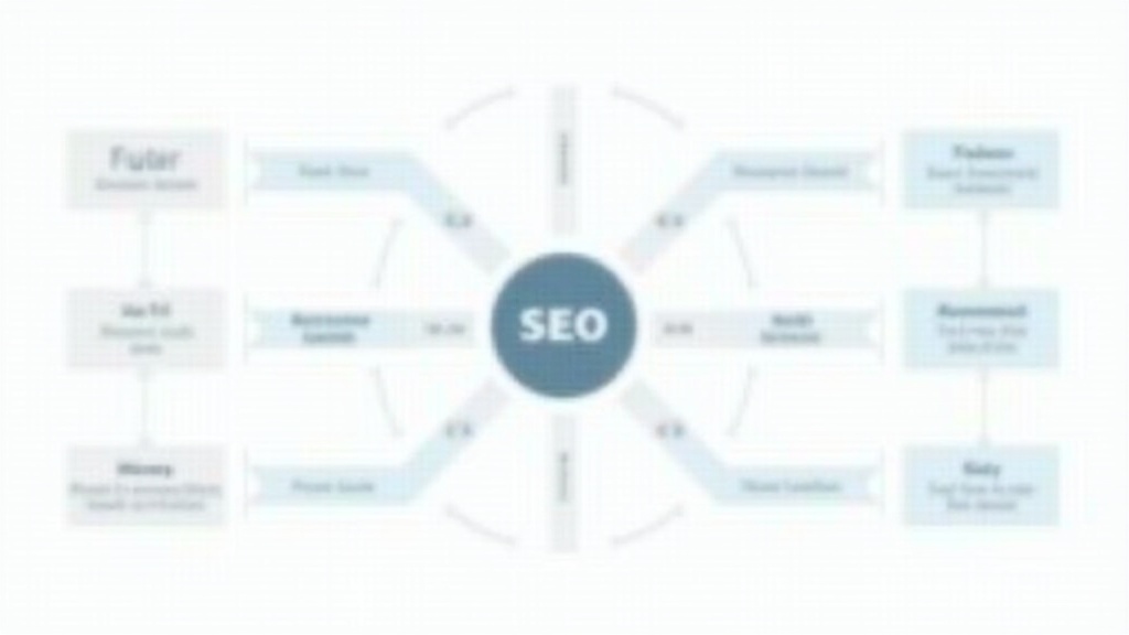 Decision flowchart for choosing SEO strategy based on business model, timeline, competition factors, clean infographic style