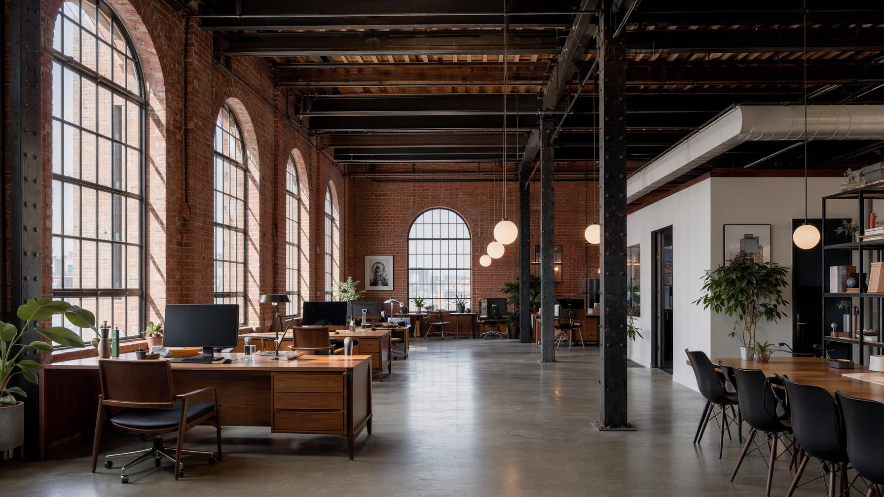 Converted factory office