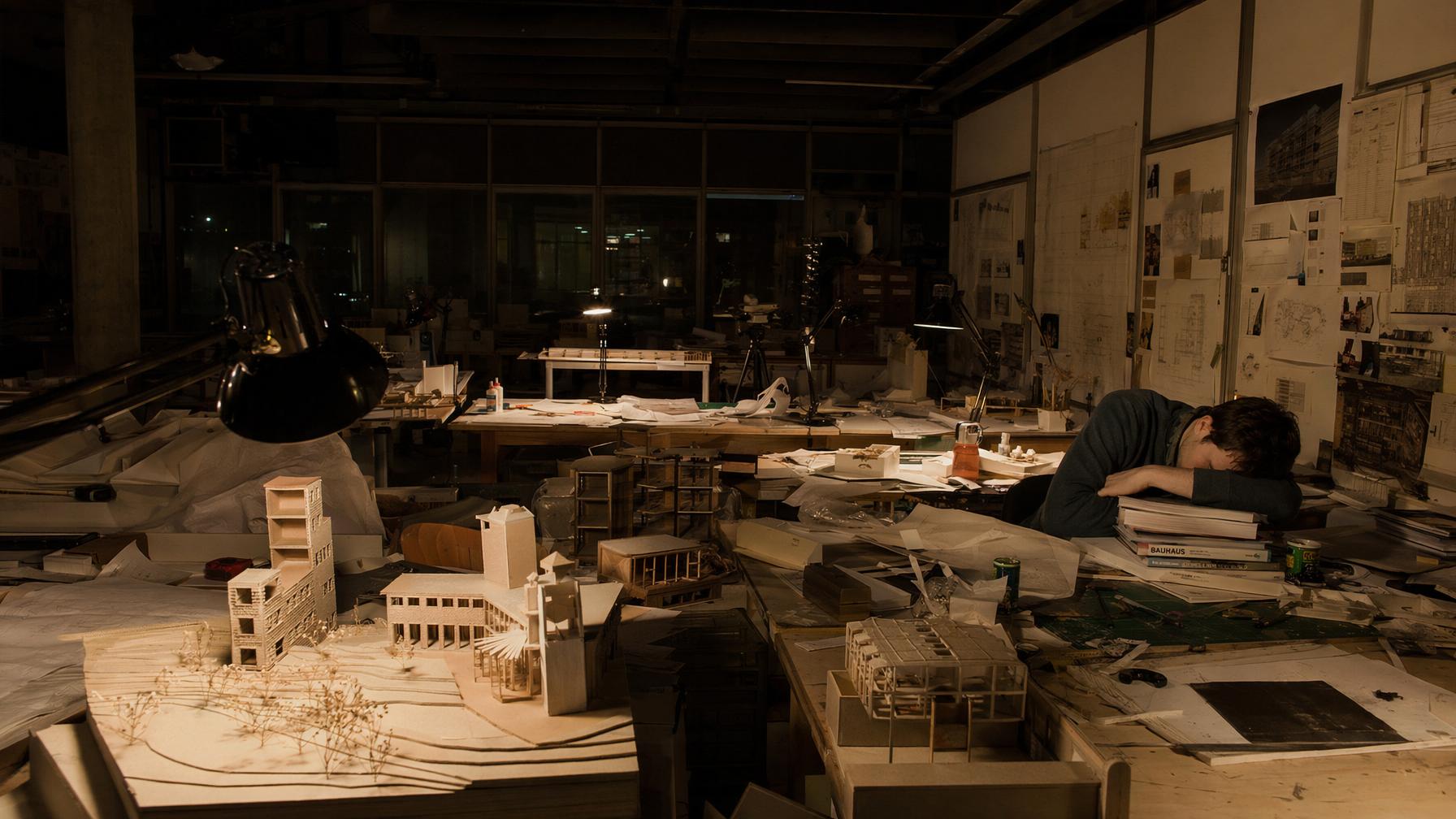 Architecture student studio