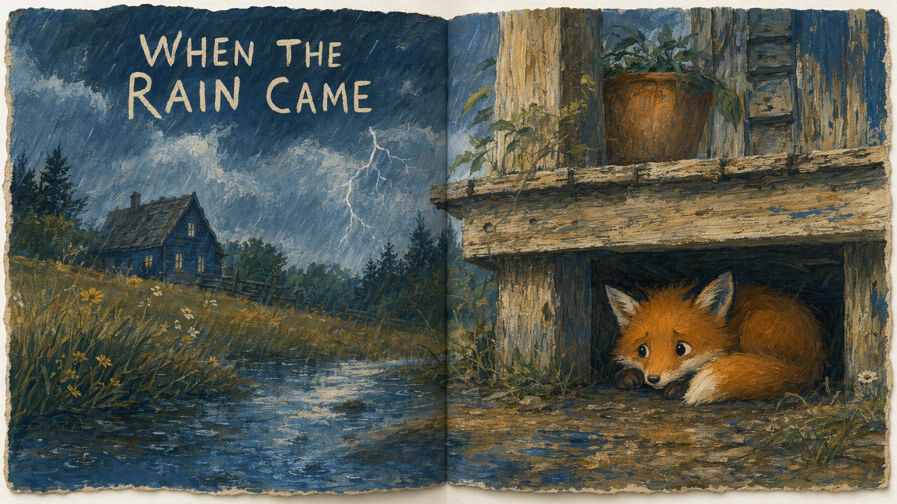 Children's book spread