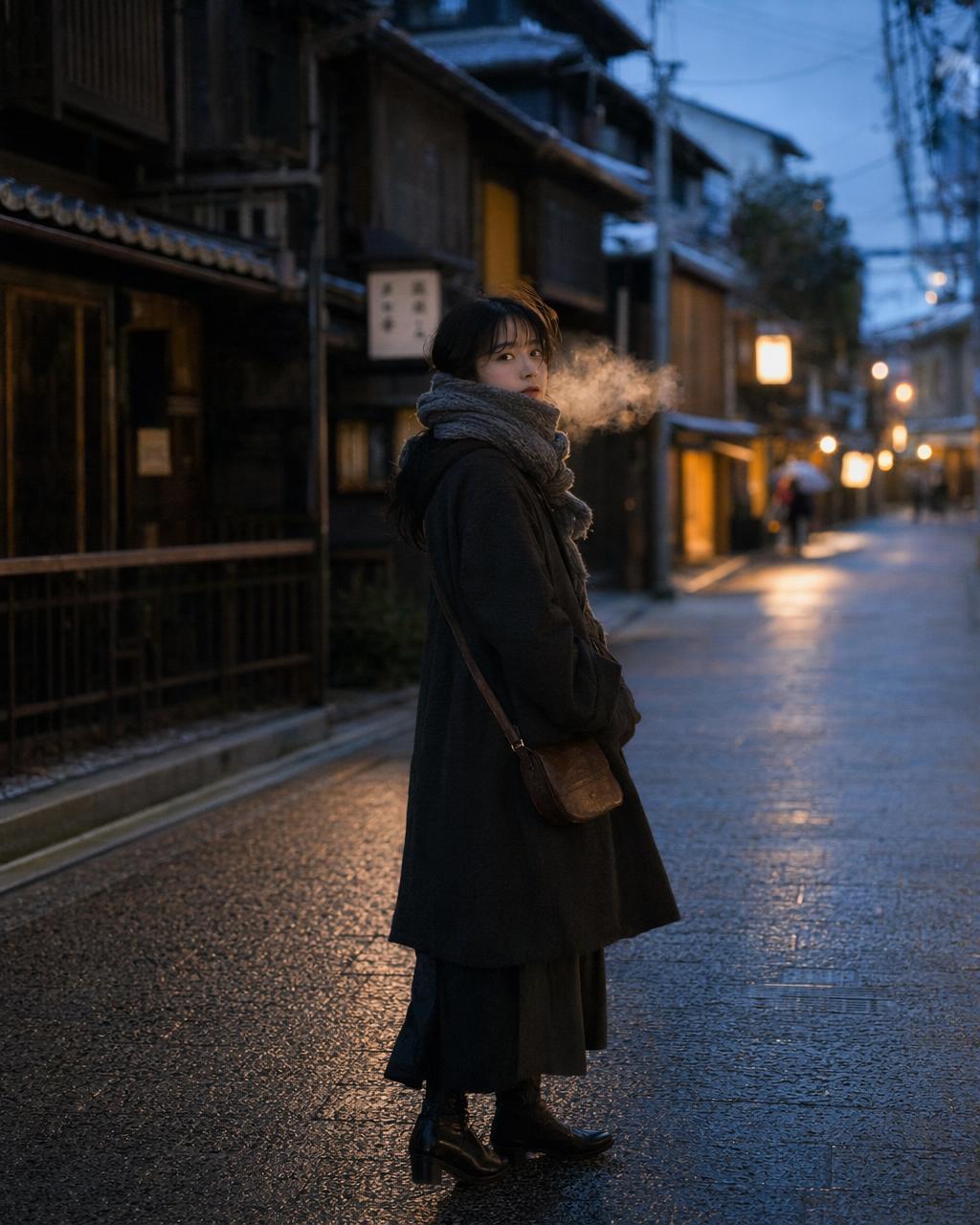 Street style Kyoto winter