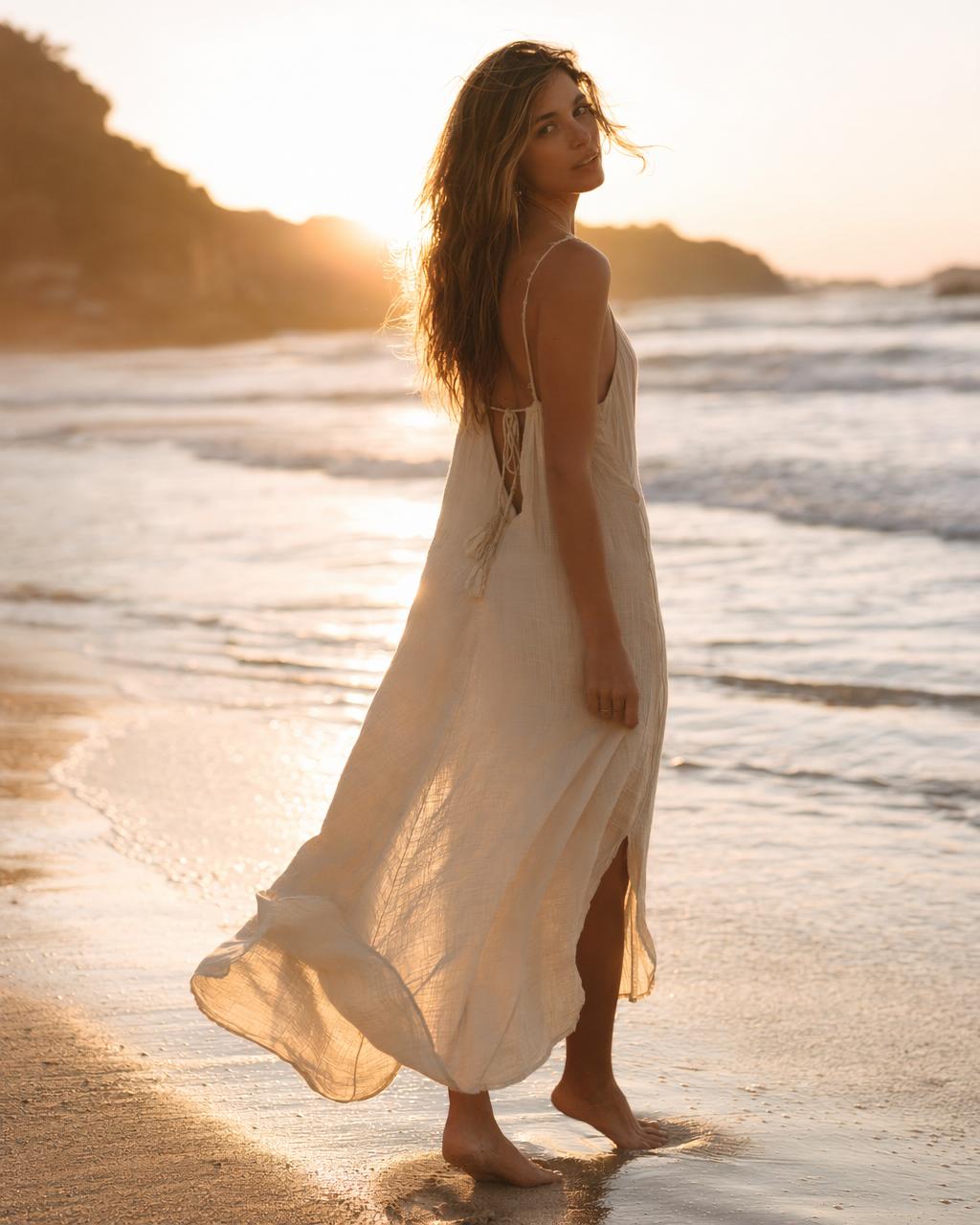 Editorial beach sunset