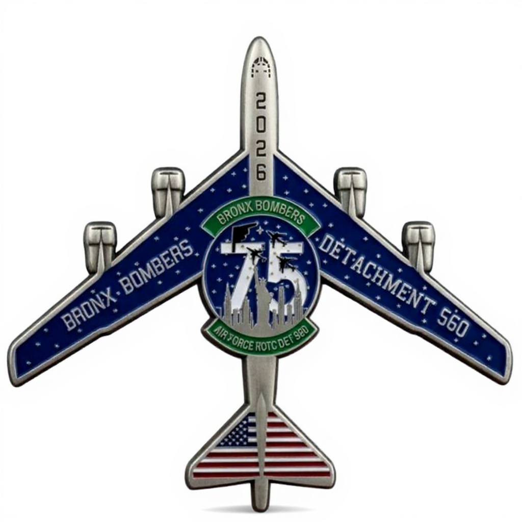 metal airplane pin — free 3D model
