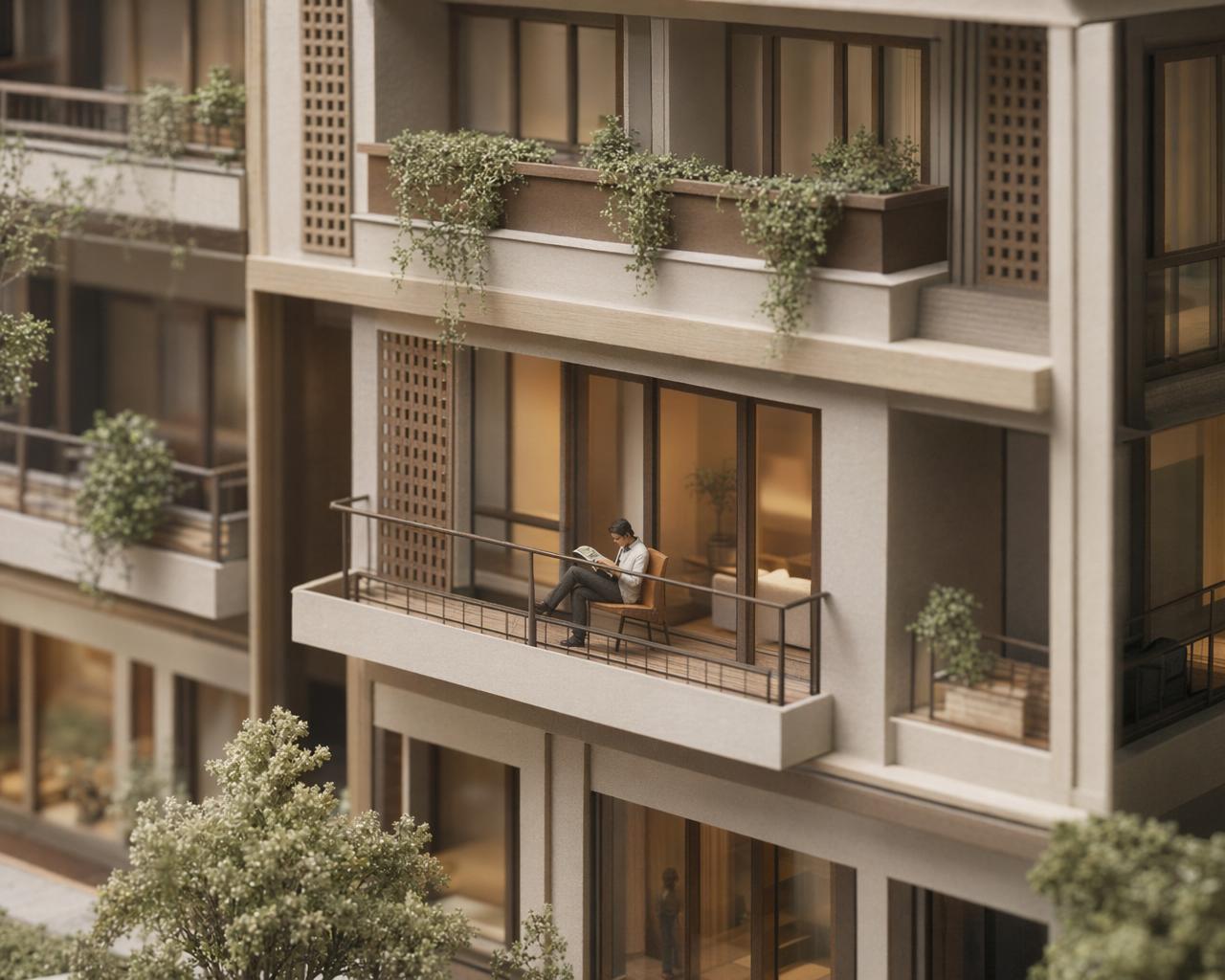 Architectural model detail