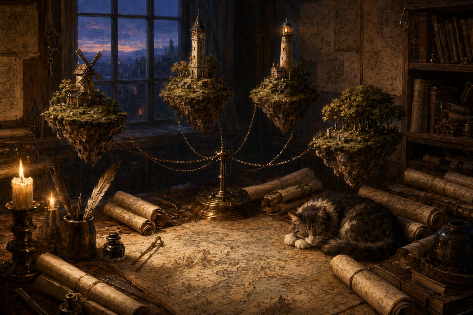 Cartographer's floating islands