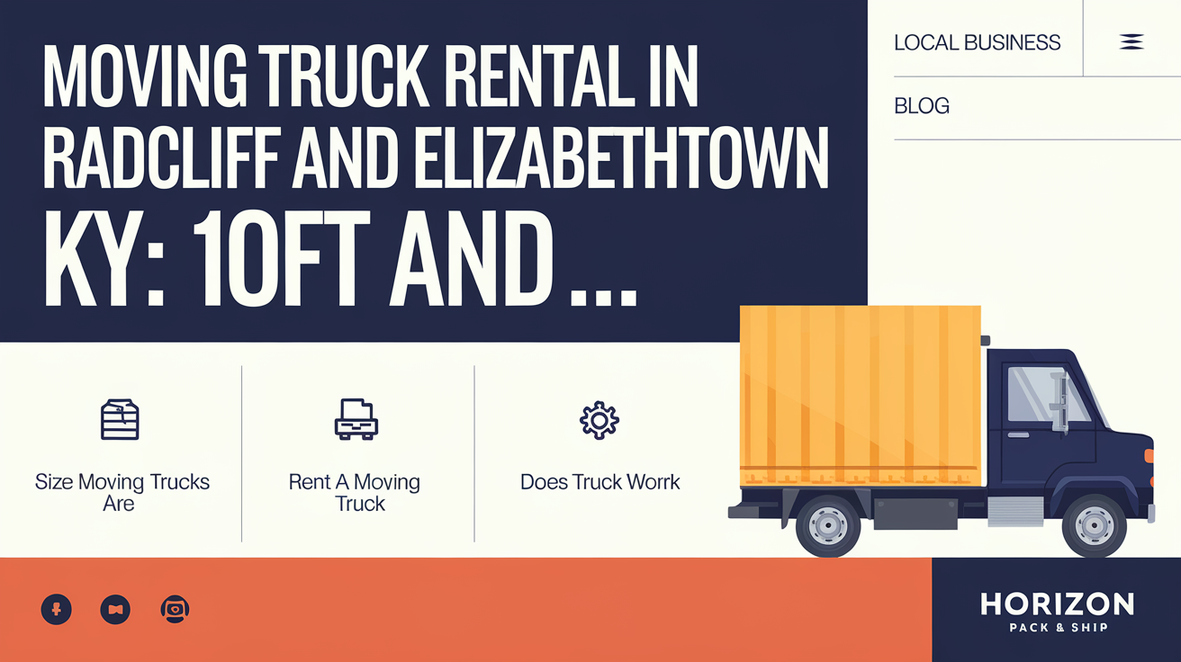 Moving Truck Rental in Radcliff and Elizabethtown KY: 10ft and 16ft Available