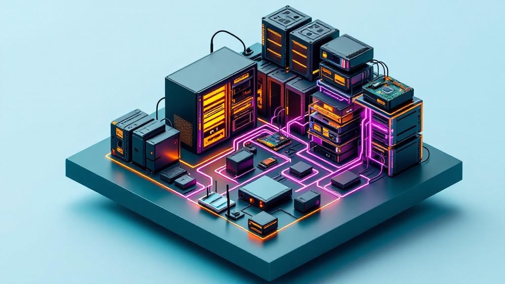 Small home lab hardware setup with affordable servers and networking equipment for self-hosting enthusiasts