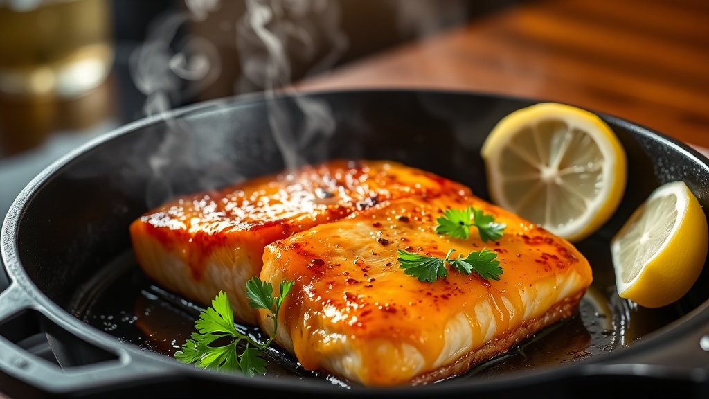 15-Minute Honey Garlic Butter Salmon - professional food photography