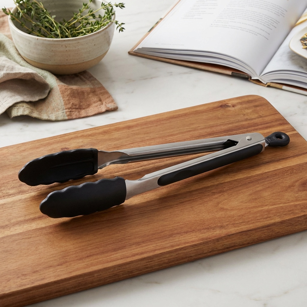 Cook's Illustrated best 9-Inch Stainless Steel Kitchen Tongs