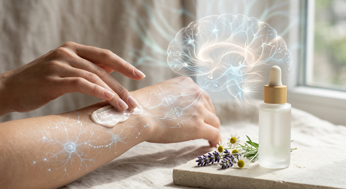 Professional photograph natural lighting high quality composition Visual for Neurocosmetics