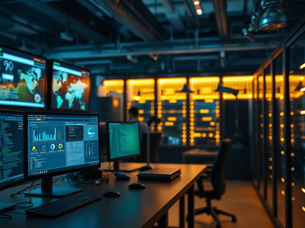 Illustration of a person using AI tools on a laptop for beginners guide