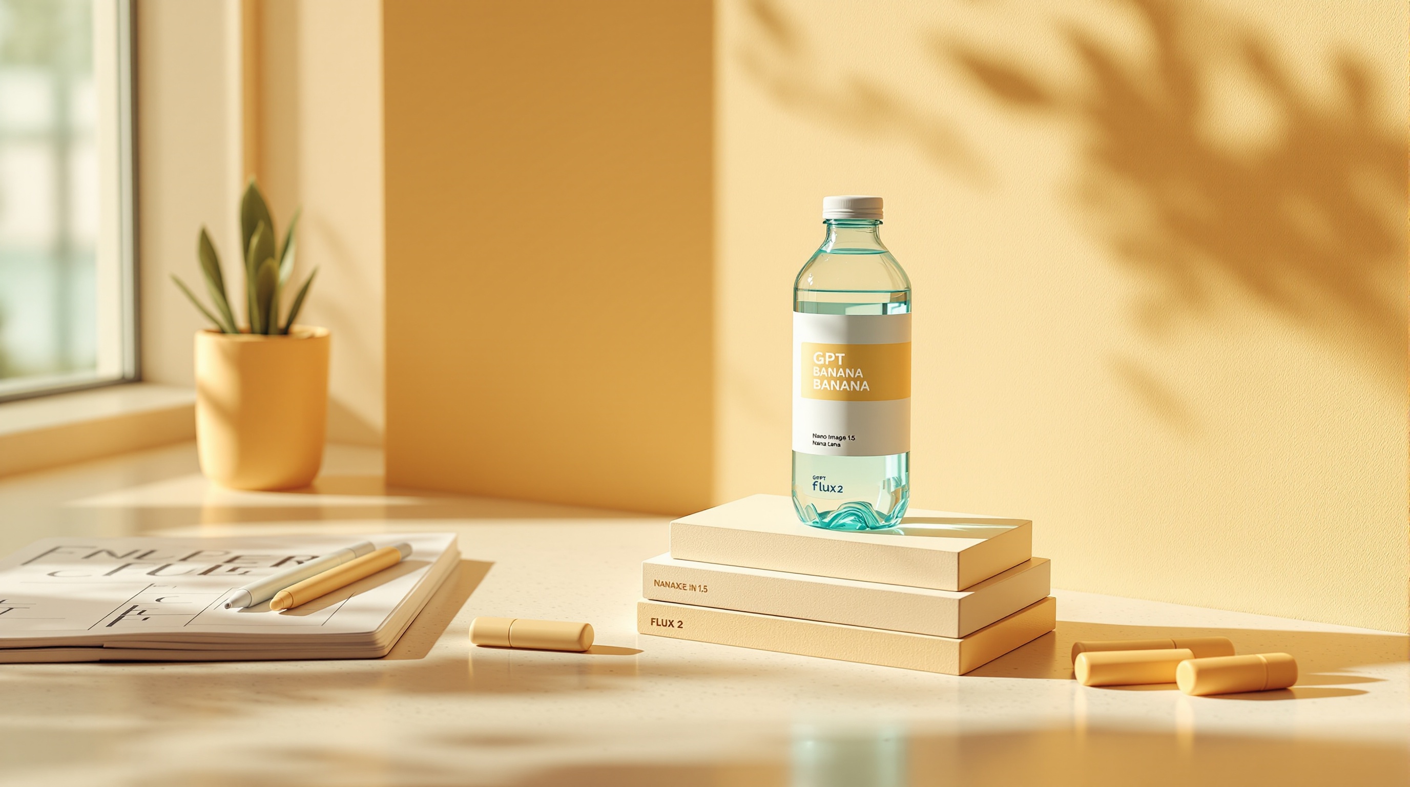 Real-world comparison of AI product photos generated by top models for a water bottle