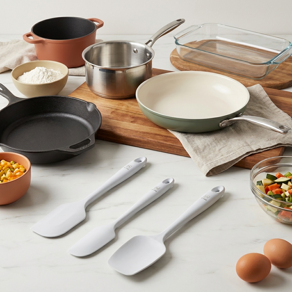 silicone spatula vs metal spatula for non-stick cookware