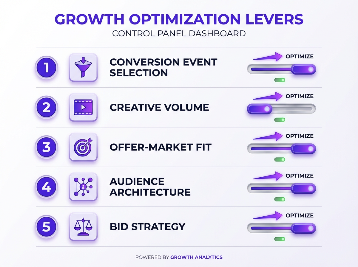5 fb ads optimization levers for improving conversions and reducing CPA