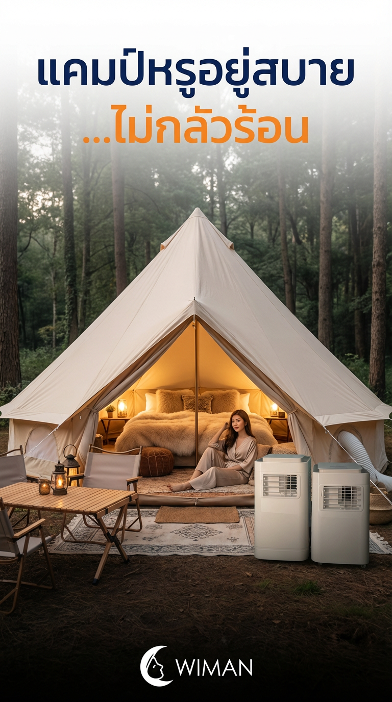 WIMAN Bell Tent เต็นท์กระโจมติดแอร์
