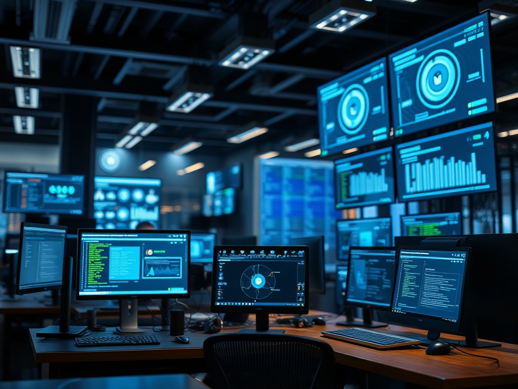 Illustration of AI tools processing data behind the scenes for AI technology insights
