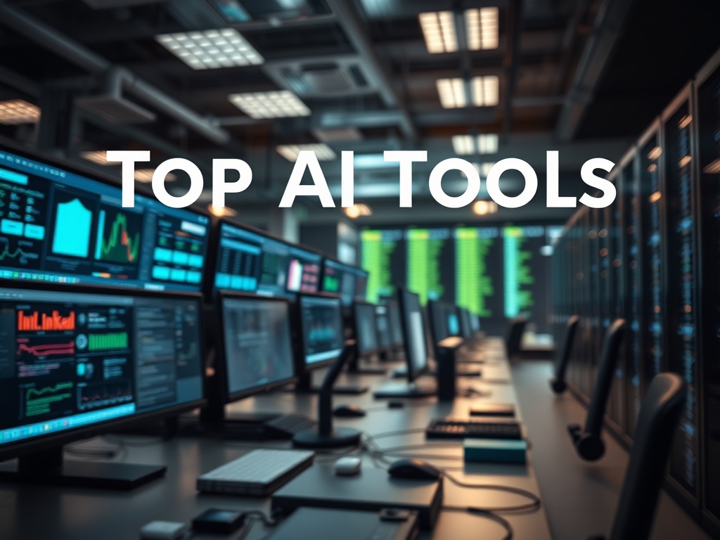 Illustration of AI tools comparison chart for small business automation and efficiency.