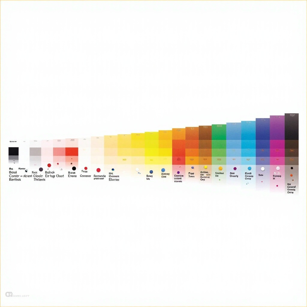 Berlin-Kay universal color term hierarchy showing the order colors appear in languages