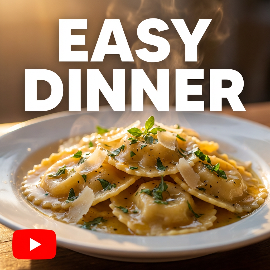 Eye-catching cooking channel YouTube thumbnail with appetizing close-up dish and large readable text overlay, free AI thumbnail