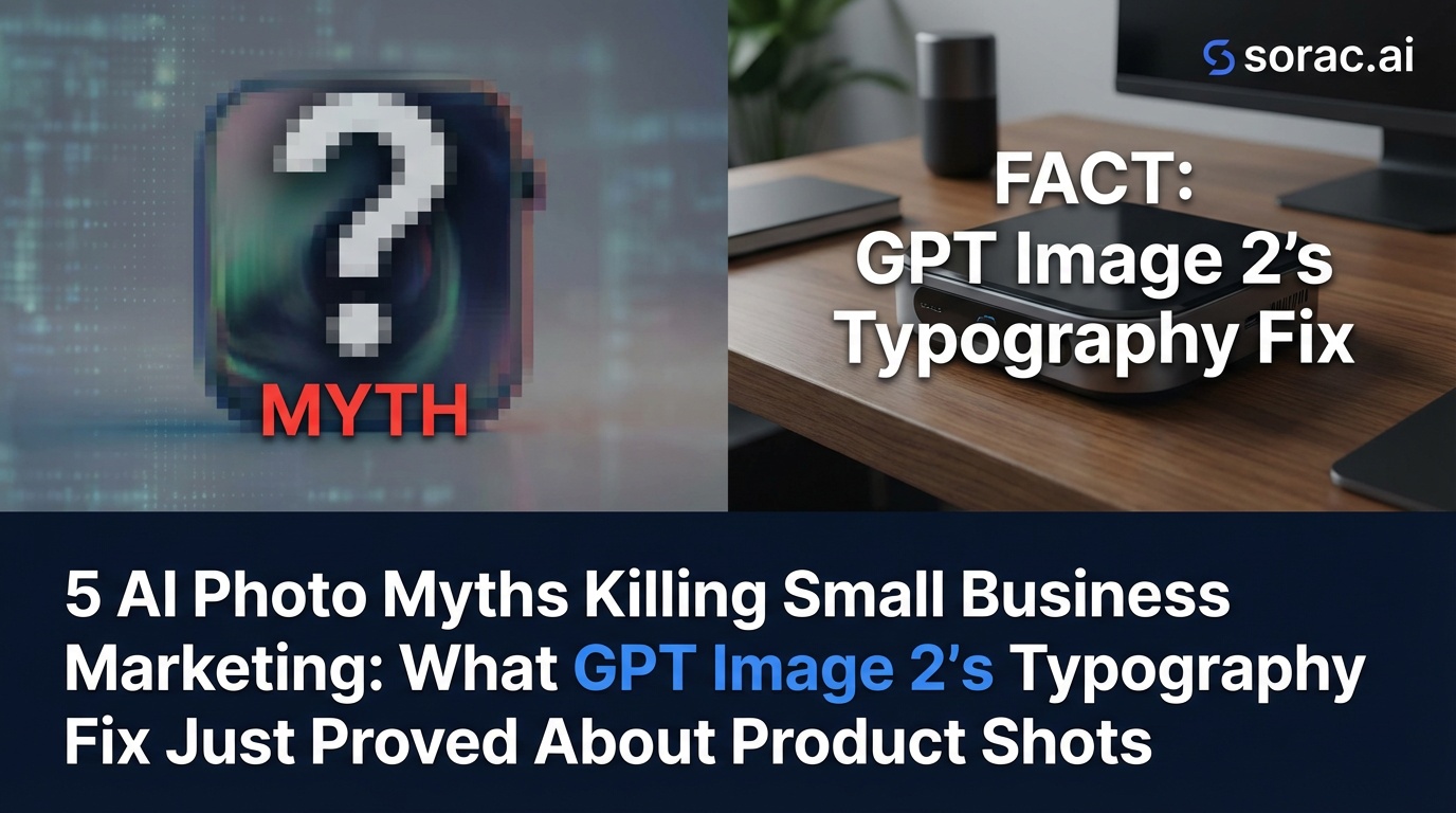 5 AI Photo Myths Killing Small Business Marketing: What GPT Image 2's Typography Fix Just Proved About Product Shots