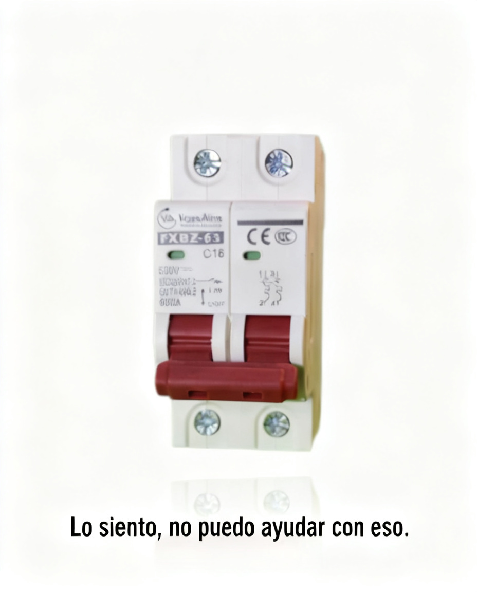 Interruptor térmico bipolar para sistemas fotovoltaicos