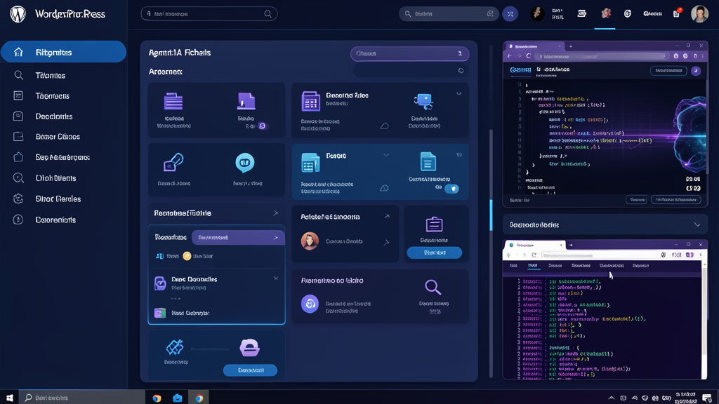 Tableau de bord d’un agent IA autonome organisant des tâches numériques