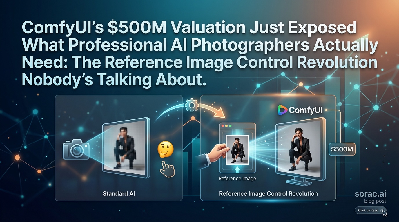 ComfyUI's $500M Valuation Just Exposed What Professional AI Photographers Actually Need: The Reference Image Control Revolution Nobody's Talking About