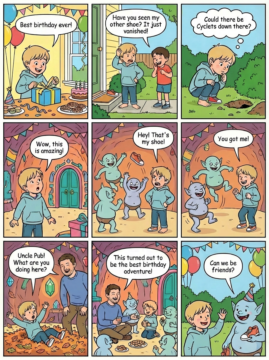 Comic story board