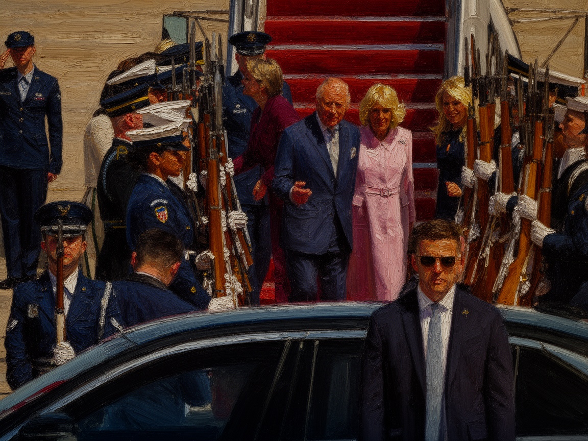 King Charles and Queen Camilla Arrive for US State Visit