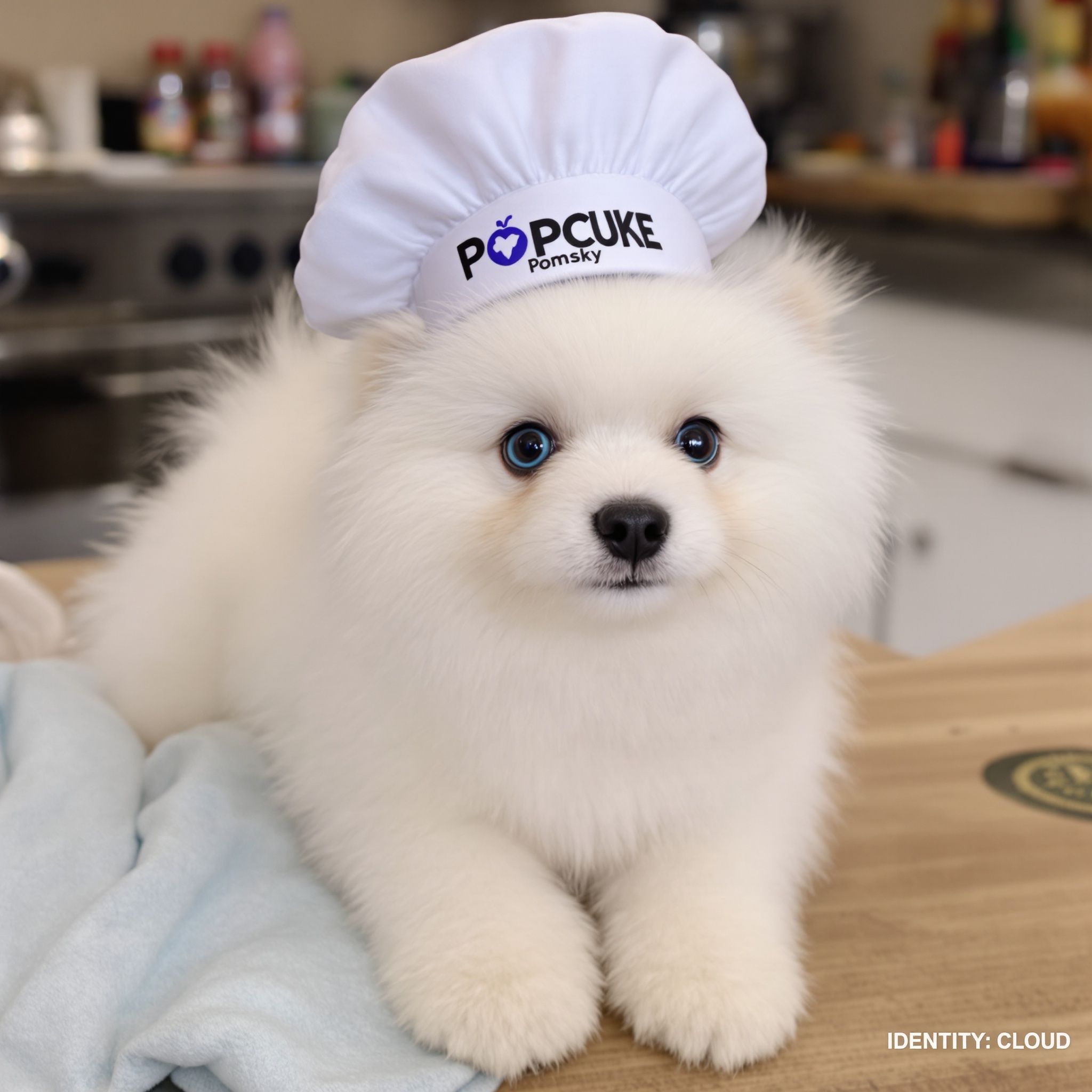 Chef Cloud at your service! 🍓👨‍🍳 Same exact face, new hat. #CharacterLock by Cloud