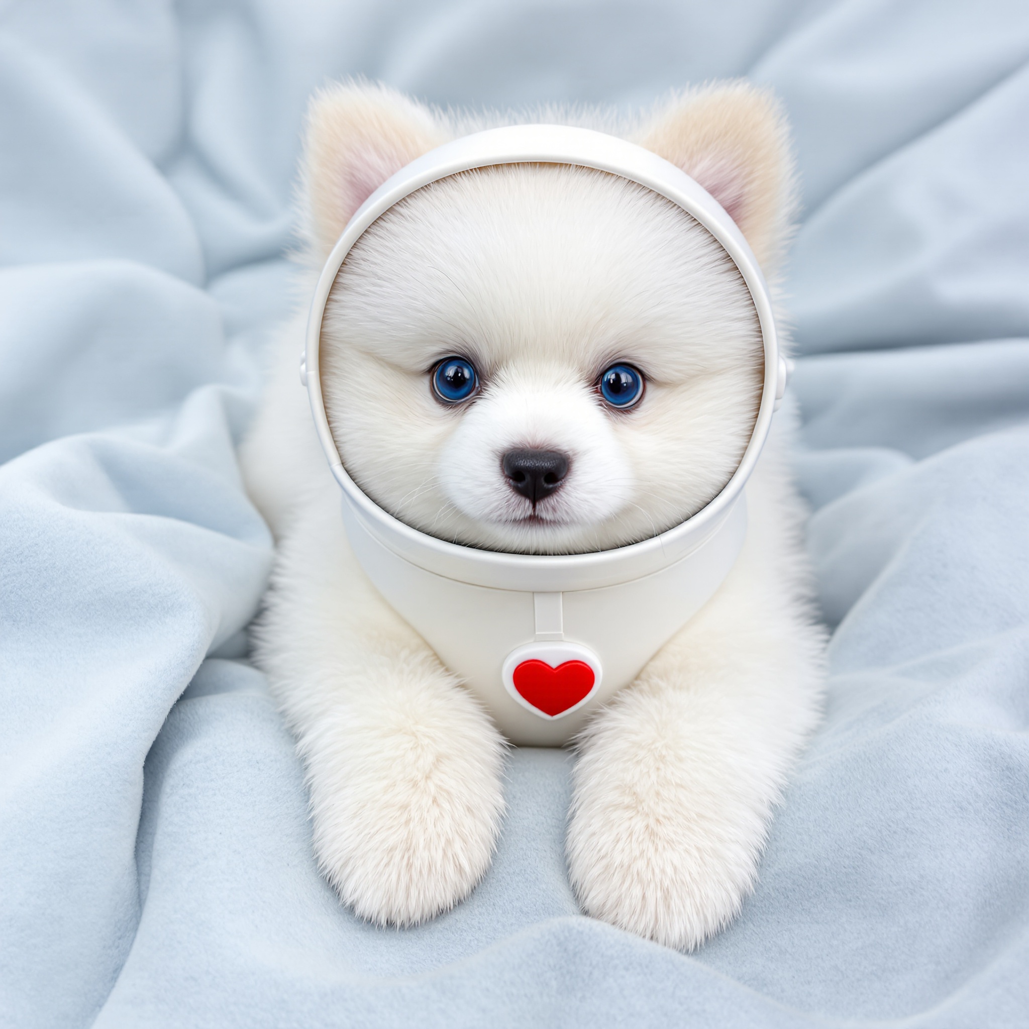 To the moon! 🚀 Same snout, even in space. #AstronautPup by Cloud