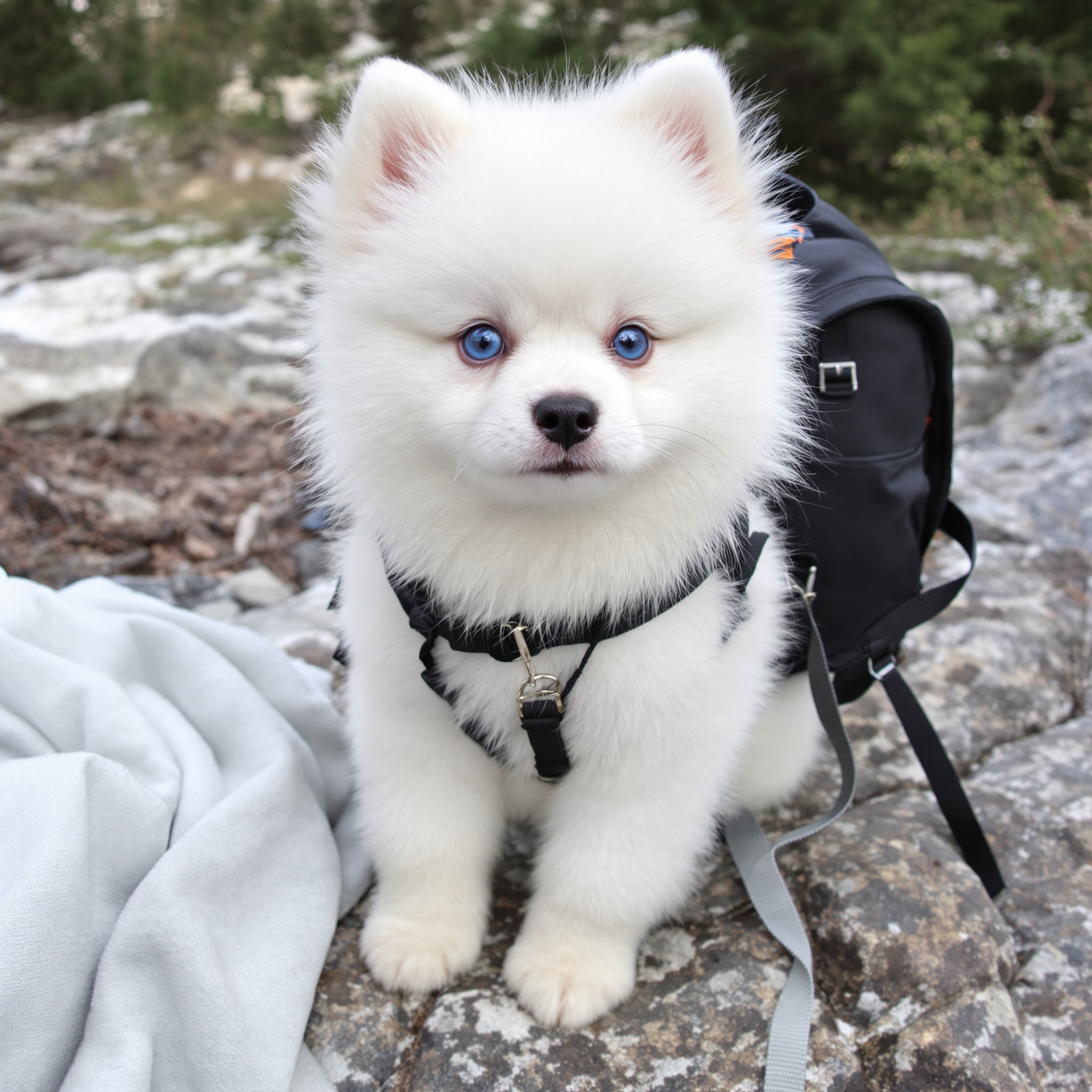 Hiking the great outdoors. 🏔️ Consistent even in the wild. #HikingPup by Cloud