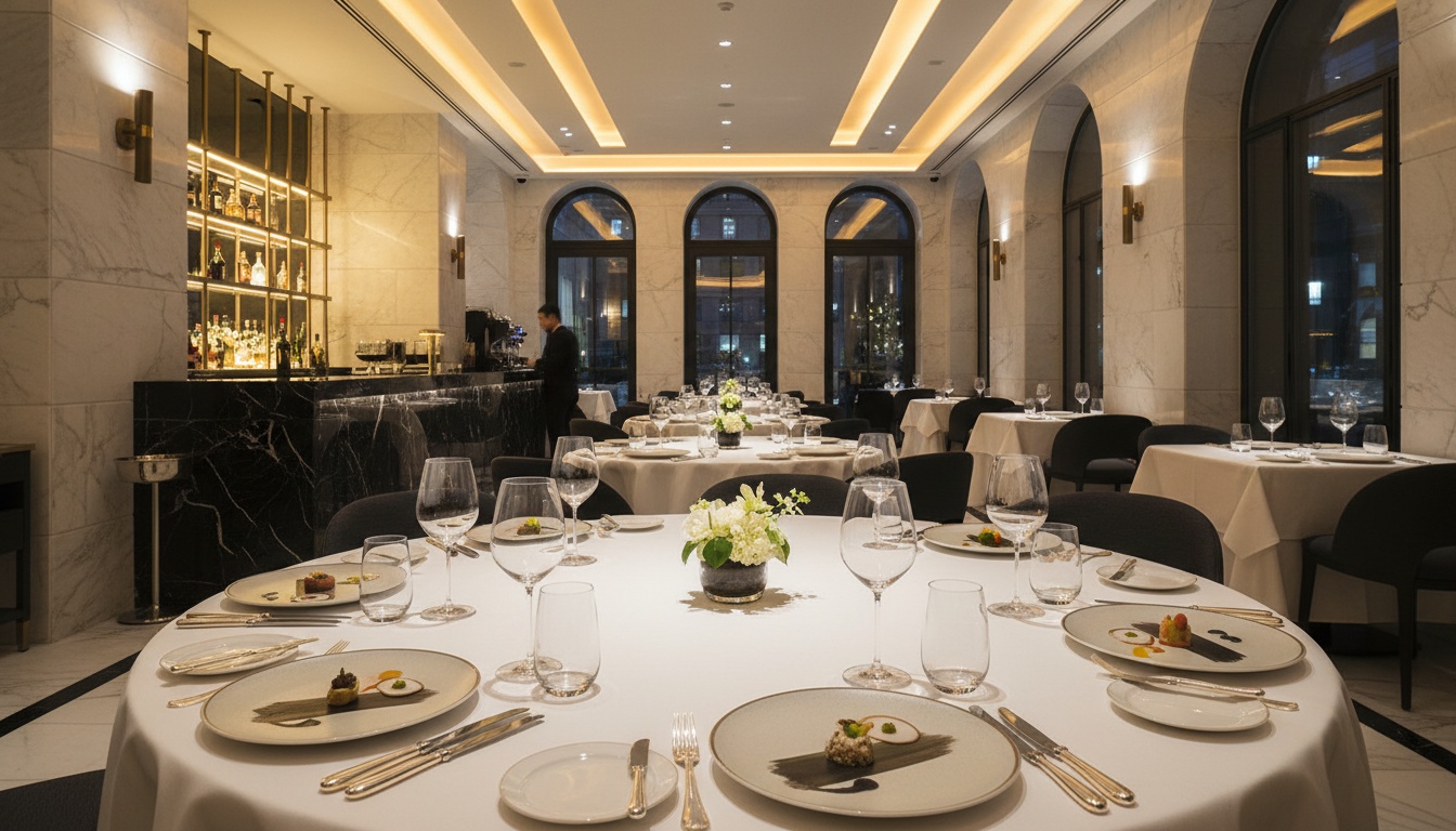 Intérieur élégant de restaurant chez Tomahawk Group