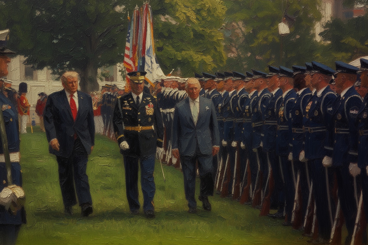 US Military Hosts King Charles III at White House