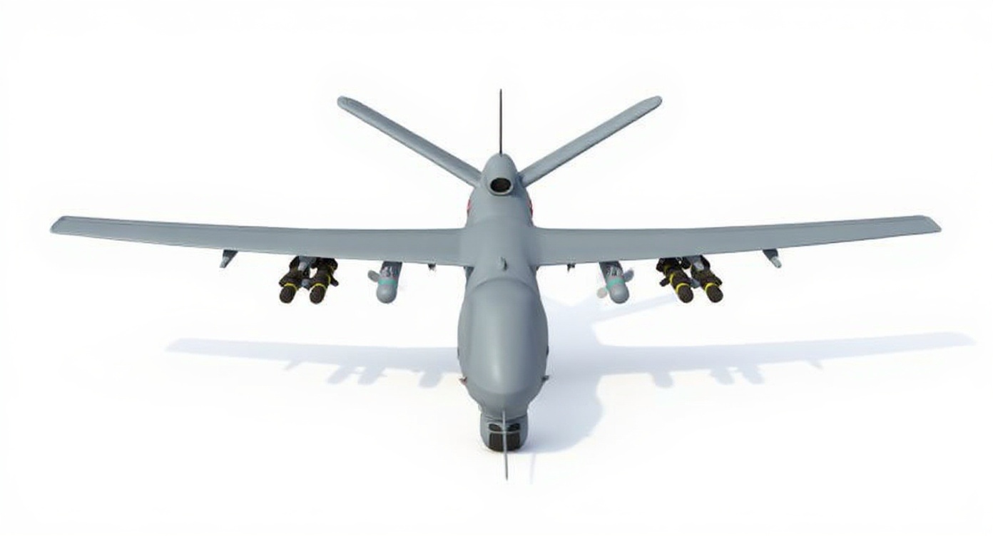 military drone — free 3D model